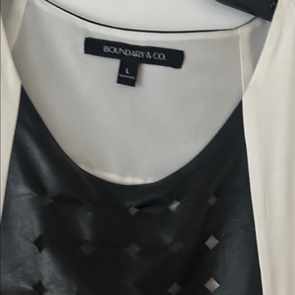 Boundary & Co. Black and White Blouse